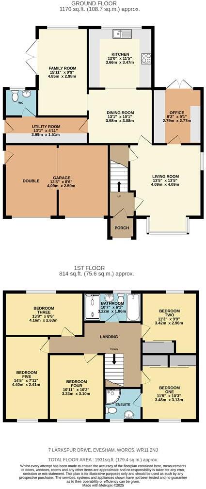 Larkspur Drive, Evesham floorplan