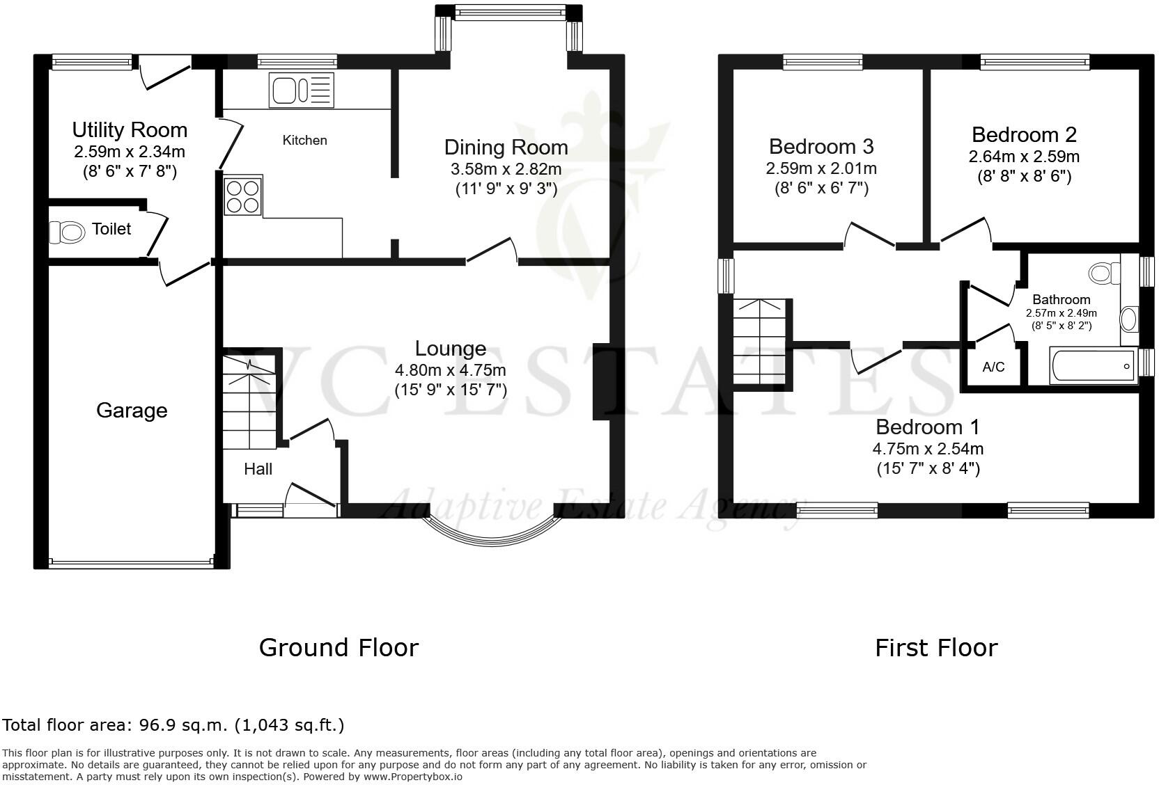 Oak Coppice Close, Bishopstoke, Eastleigh, Hampshire floorplan