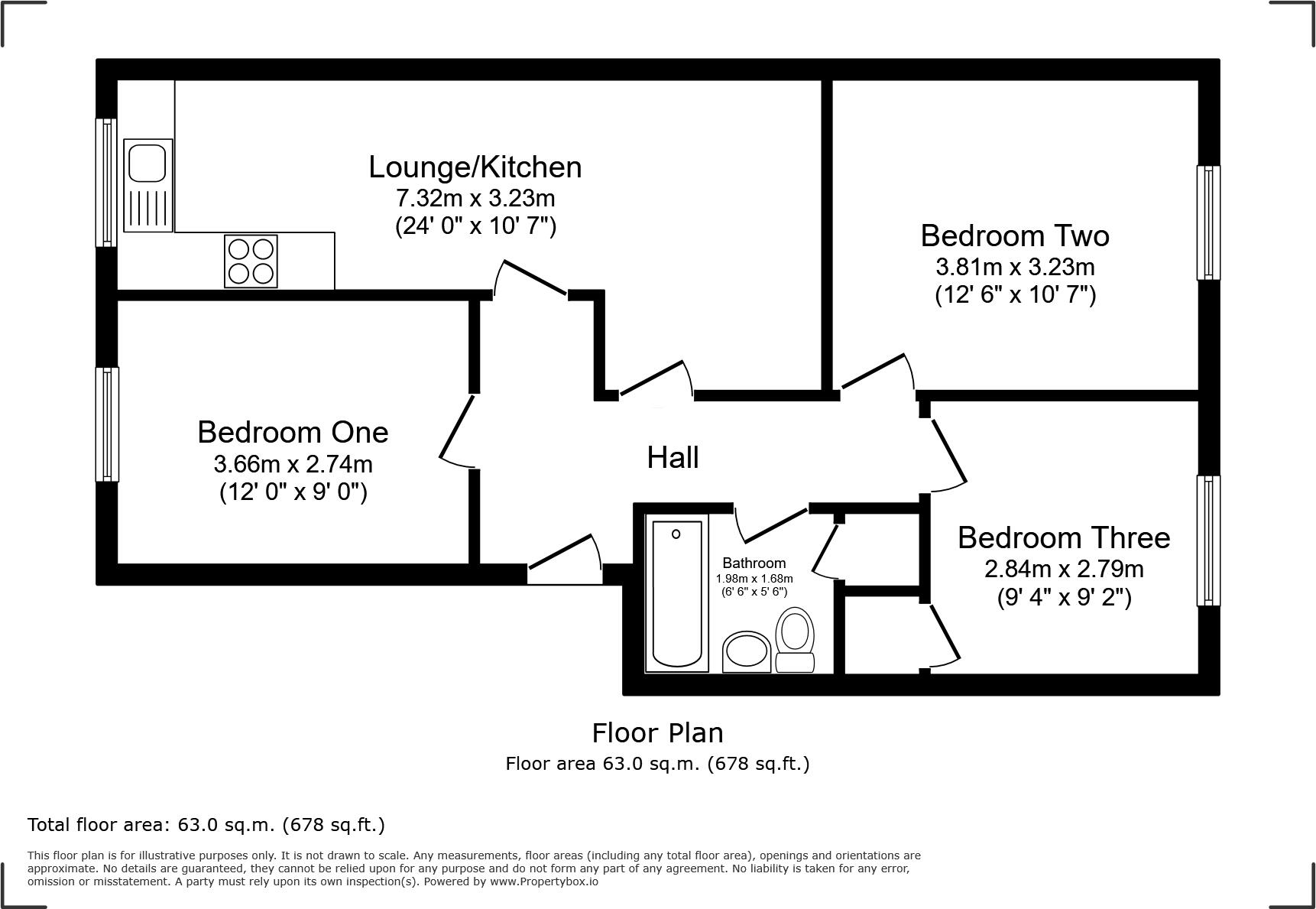 ***ROOM LET*** Leathermarket Court London SE1 floorplan