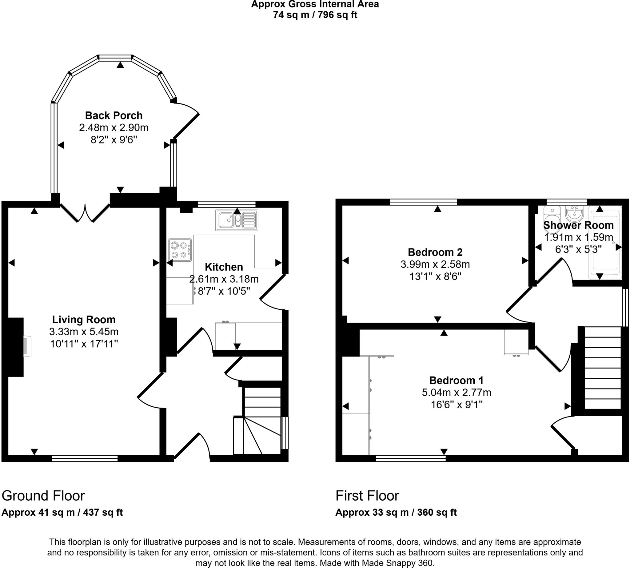 27 Snow Street, Girvan, South Ayrshire KA26 0DZ floorplan