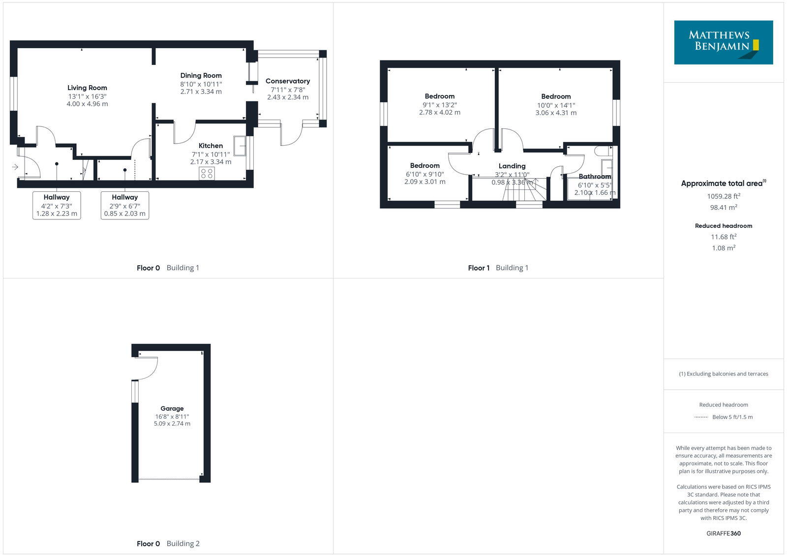 1 Hellens Court, Coniston, LA21 8DS floorplan