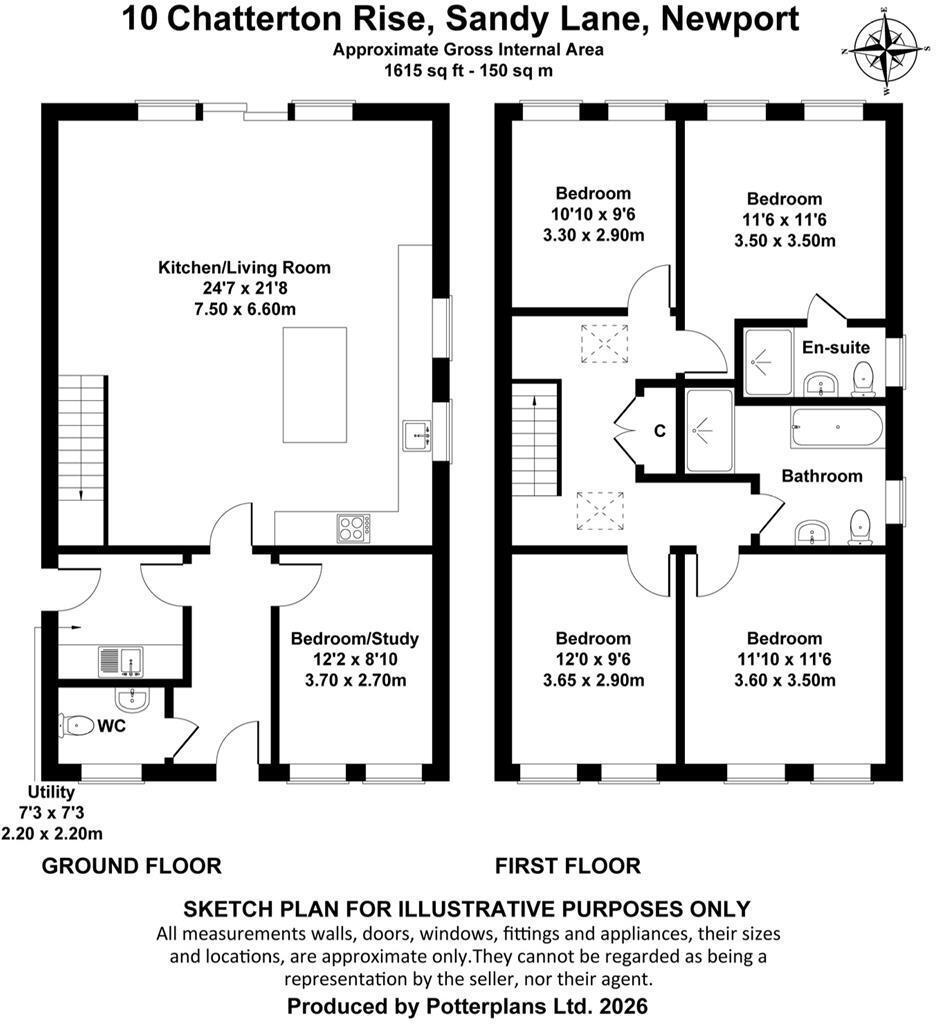 Off Sandy Lane, Gatcombe, Nr Newport floorplan