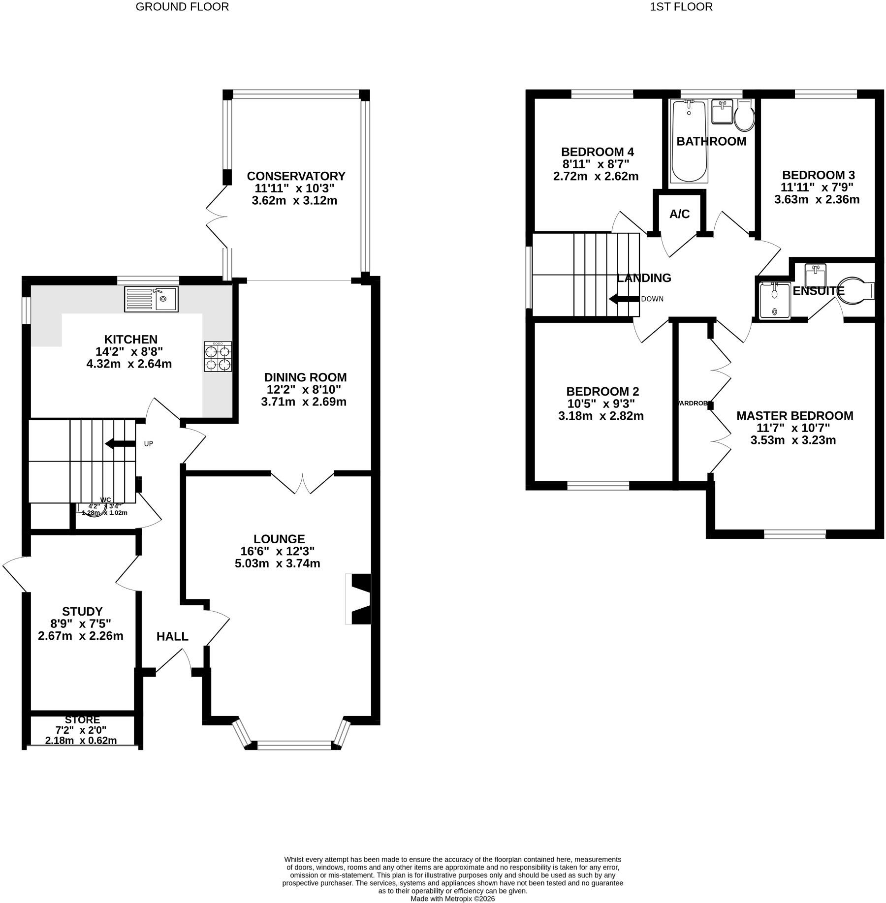 Brecon Avenue, Worcester, Worcestershire, WR4 0RJ floorplan