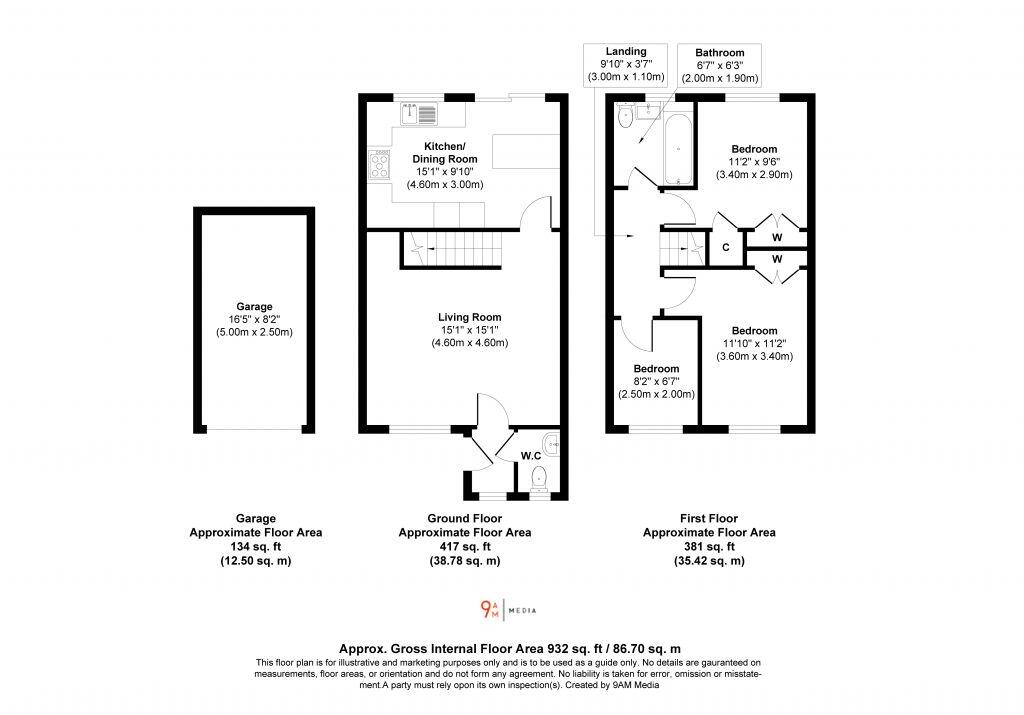 3 Chandlers Walk, Dalgety Bay, KY11 9FH floorplan