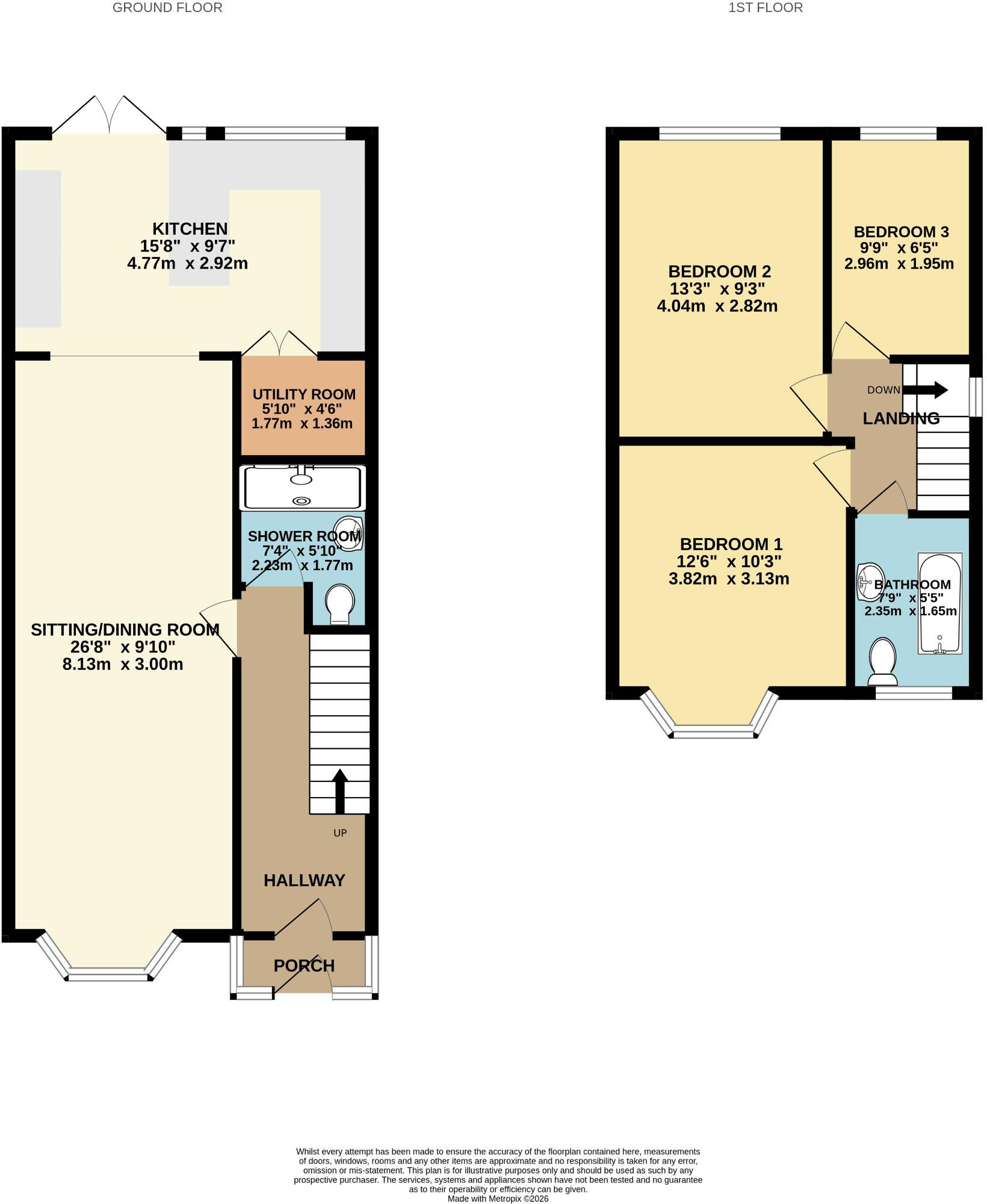 Mill Road, Regents Park, Southampton floorplan