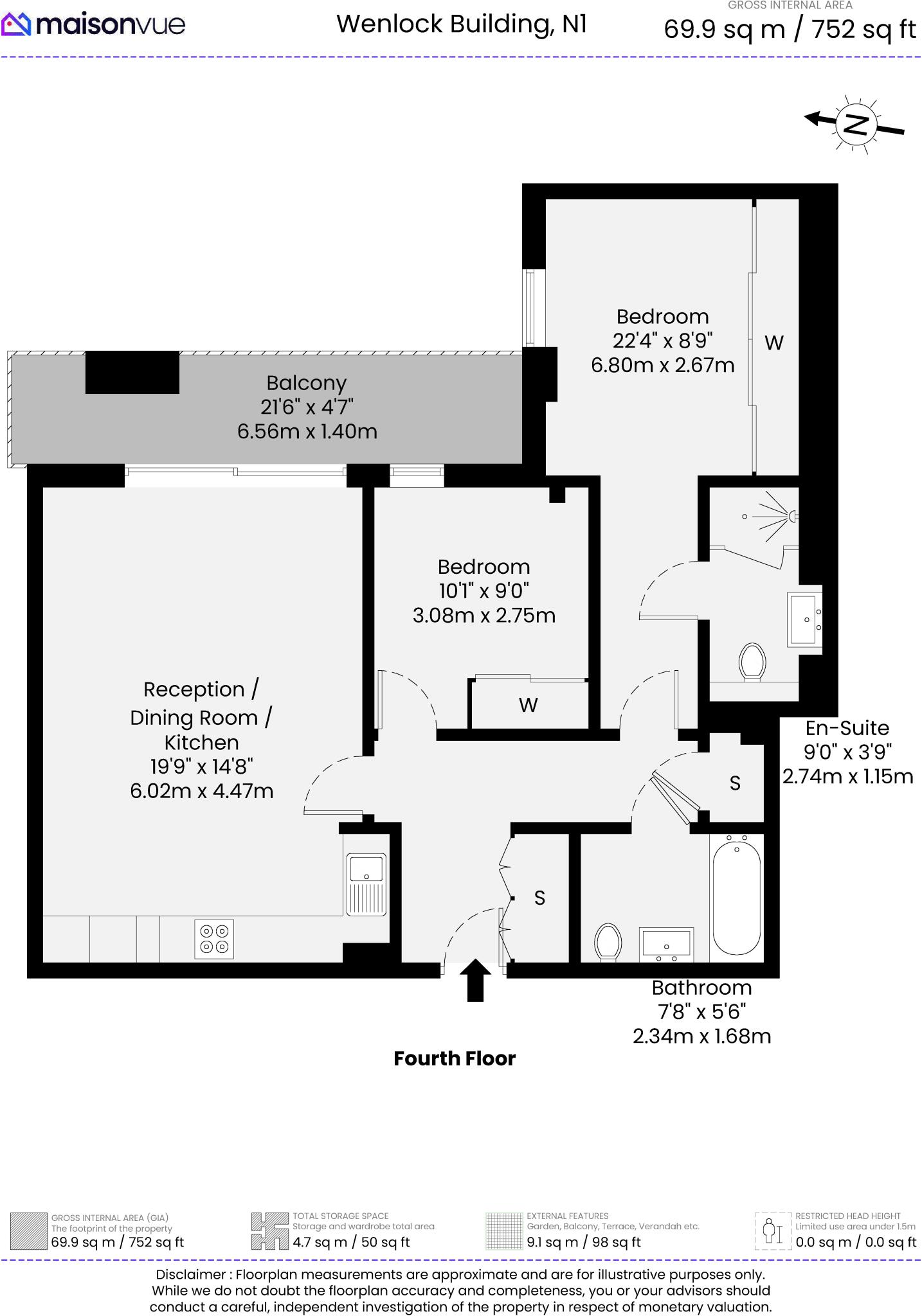 Wharf Road, N1 floorplan