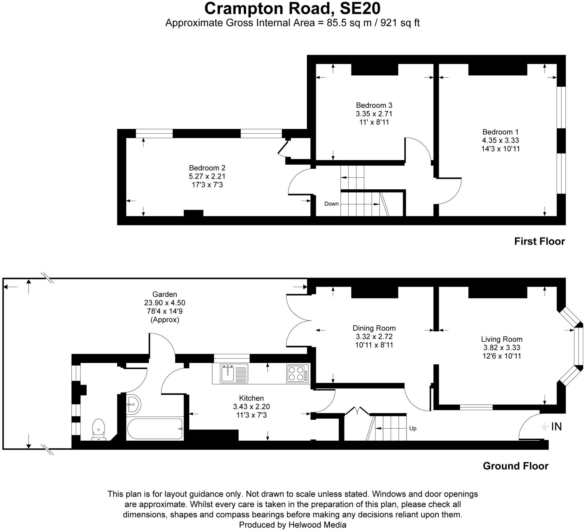 Crampton Road, Penge floorplan
