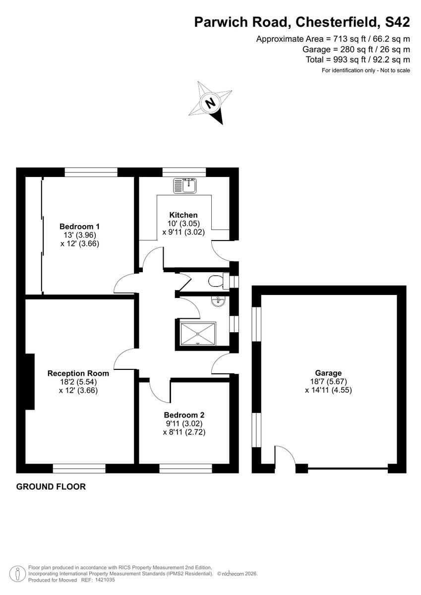 Parwich Road, North Wingfield, S42 5 floorplan