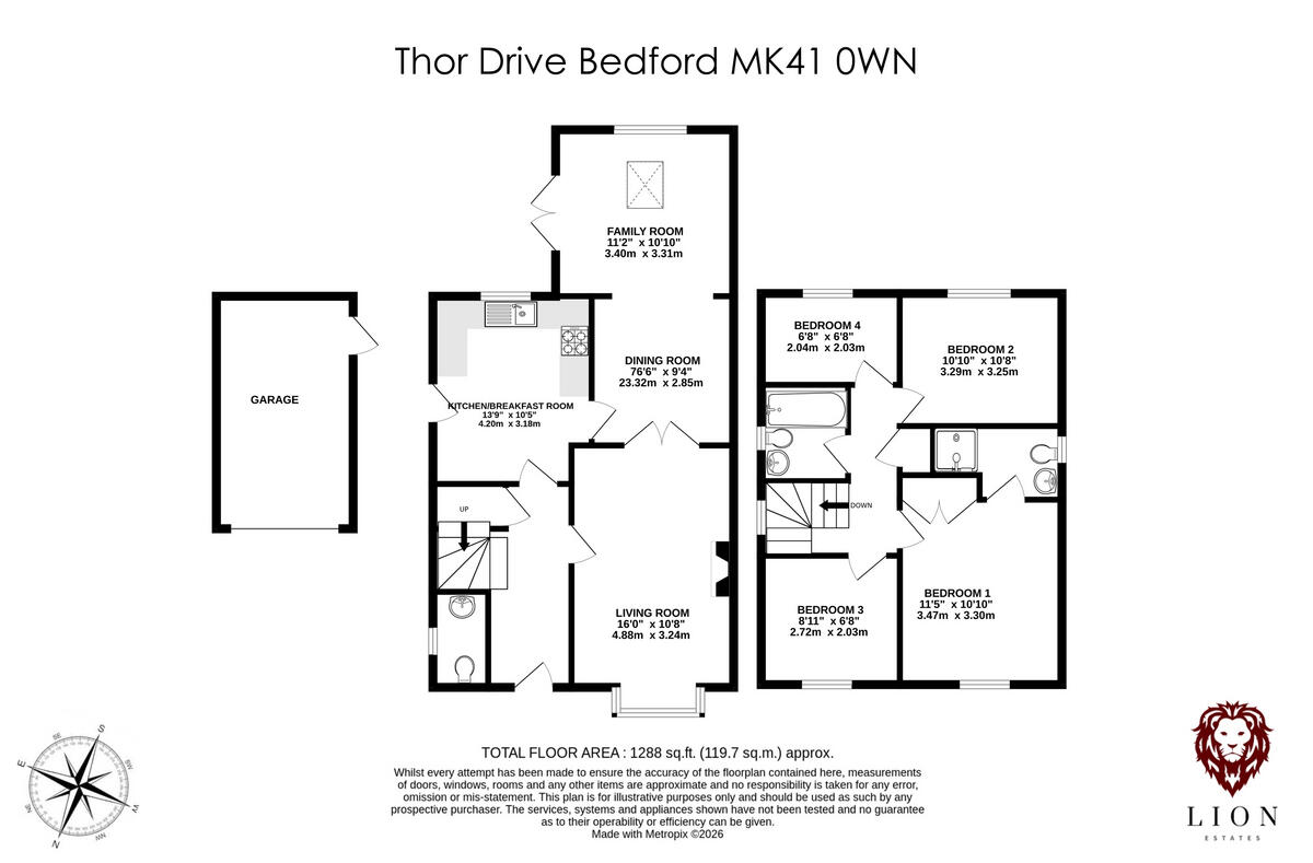 Thor Drive, Bedford, MK41 floorplan