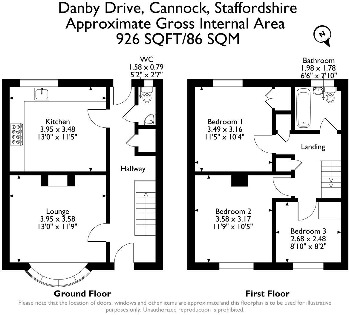 Danby Drive, Cannock floorplan