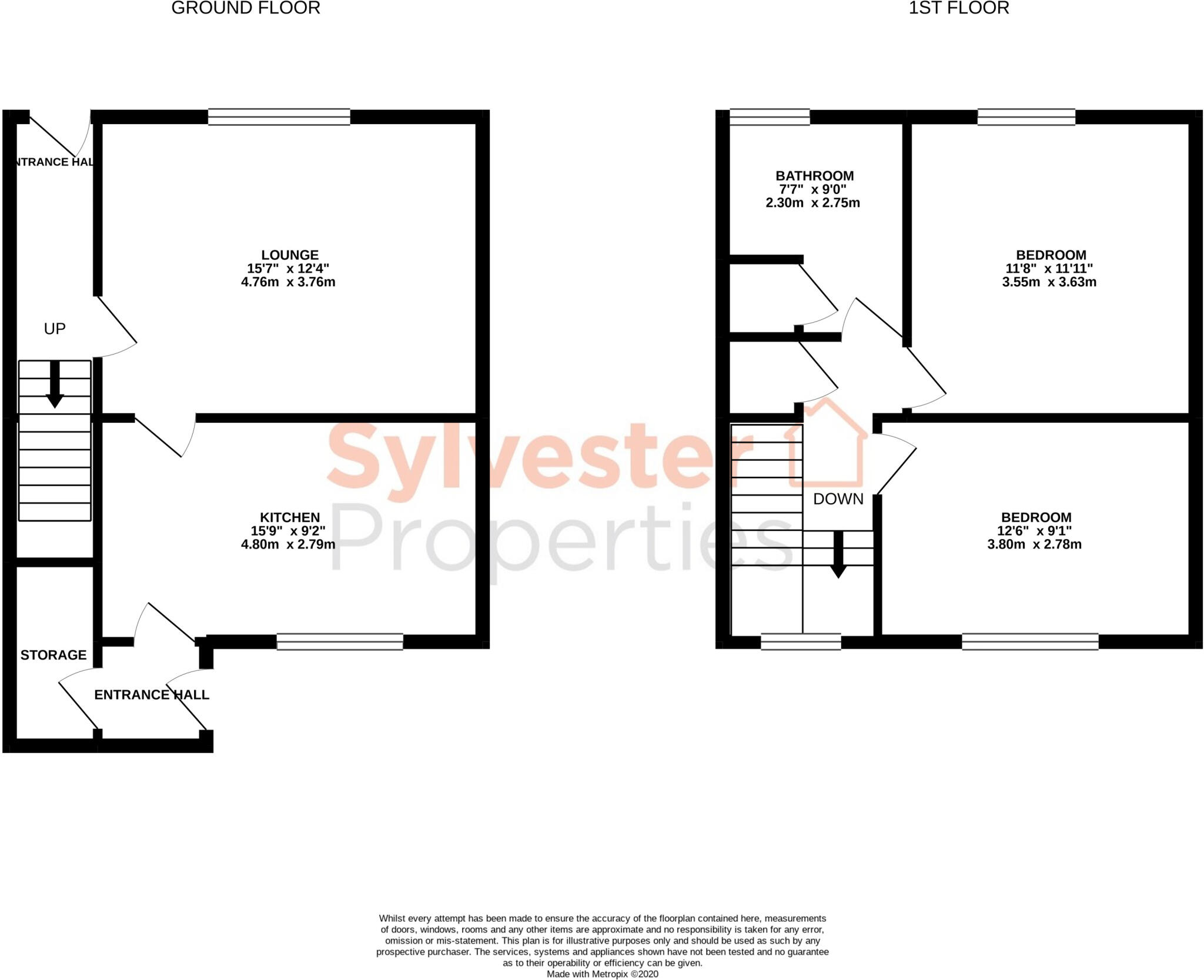 South View, Craghead, Stanley, County Durham, DH9 floorplan
