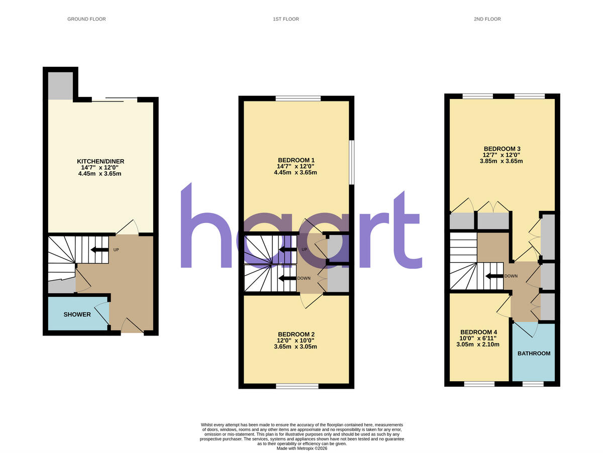 Osman Close, The Meadows floorplan