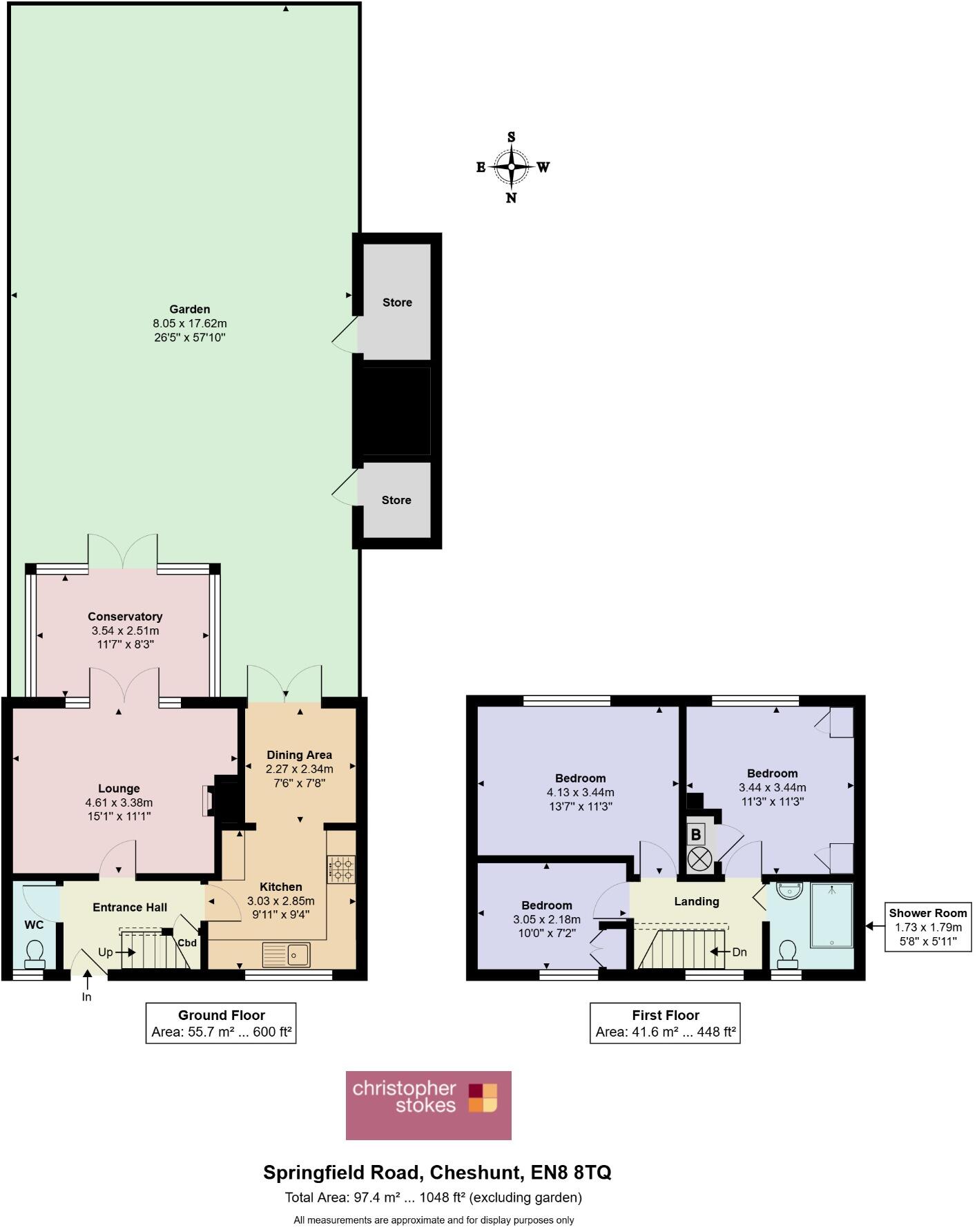 Springfield Road, Cheshunt, Hertfordshire, EN8 8TQ floorplan