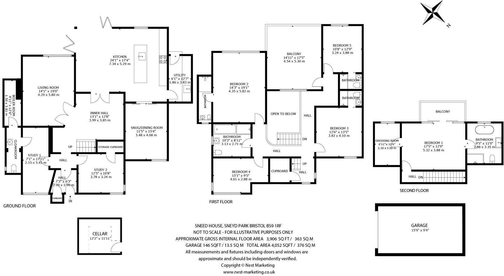 Old Sneed Park, Sneyd Park, Bristol, BS9 floorplan