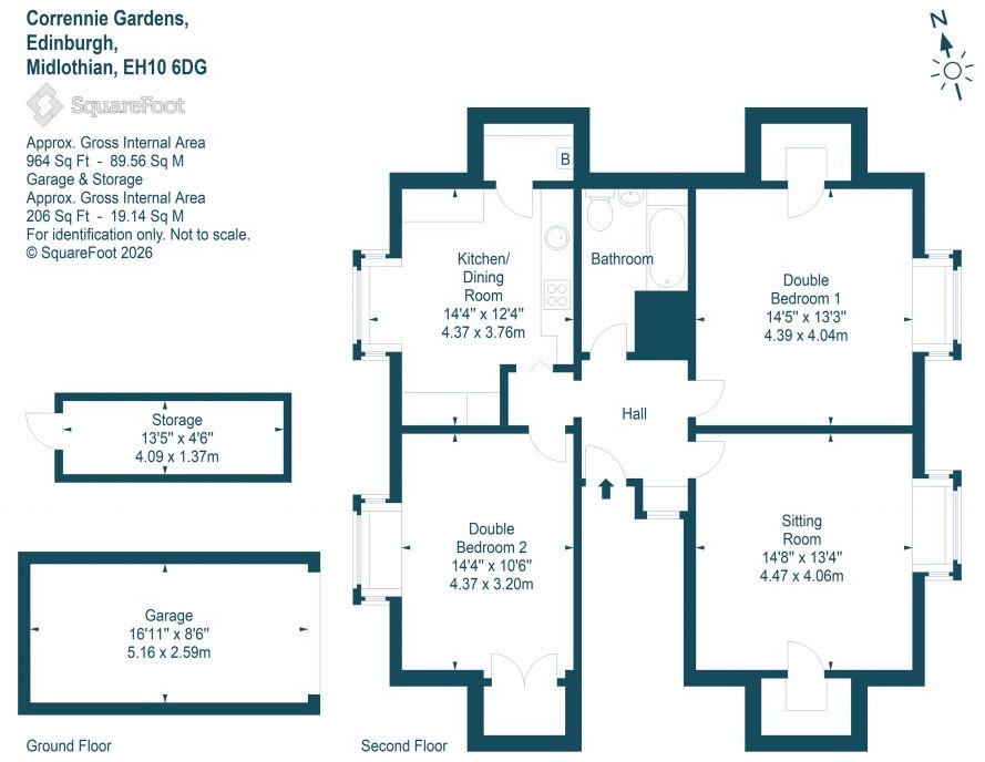 16A/2 Corrennie Gardens, Braids, Edinburgh, EH10 6DG floorplan