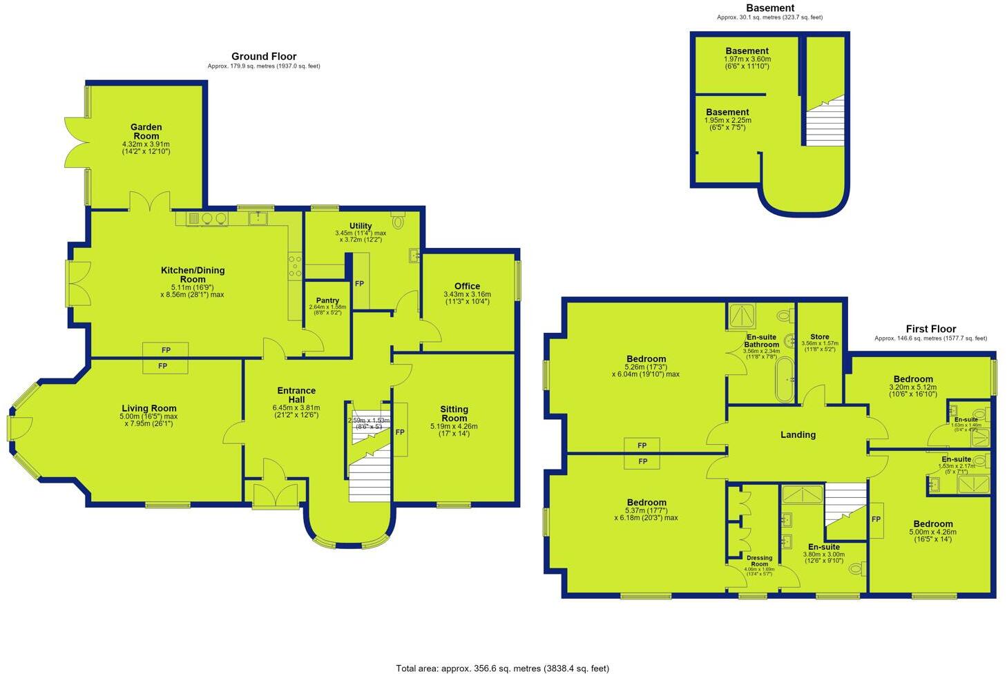 3, Cavendish Crescent North, The Park floorplan