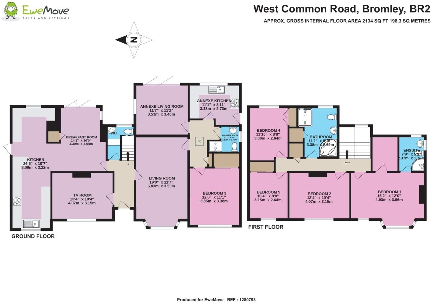 West Common Road, Hayes, Bromley, Kent, BR2 floorplan