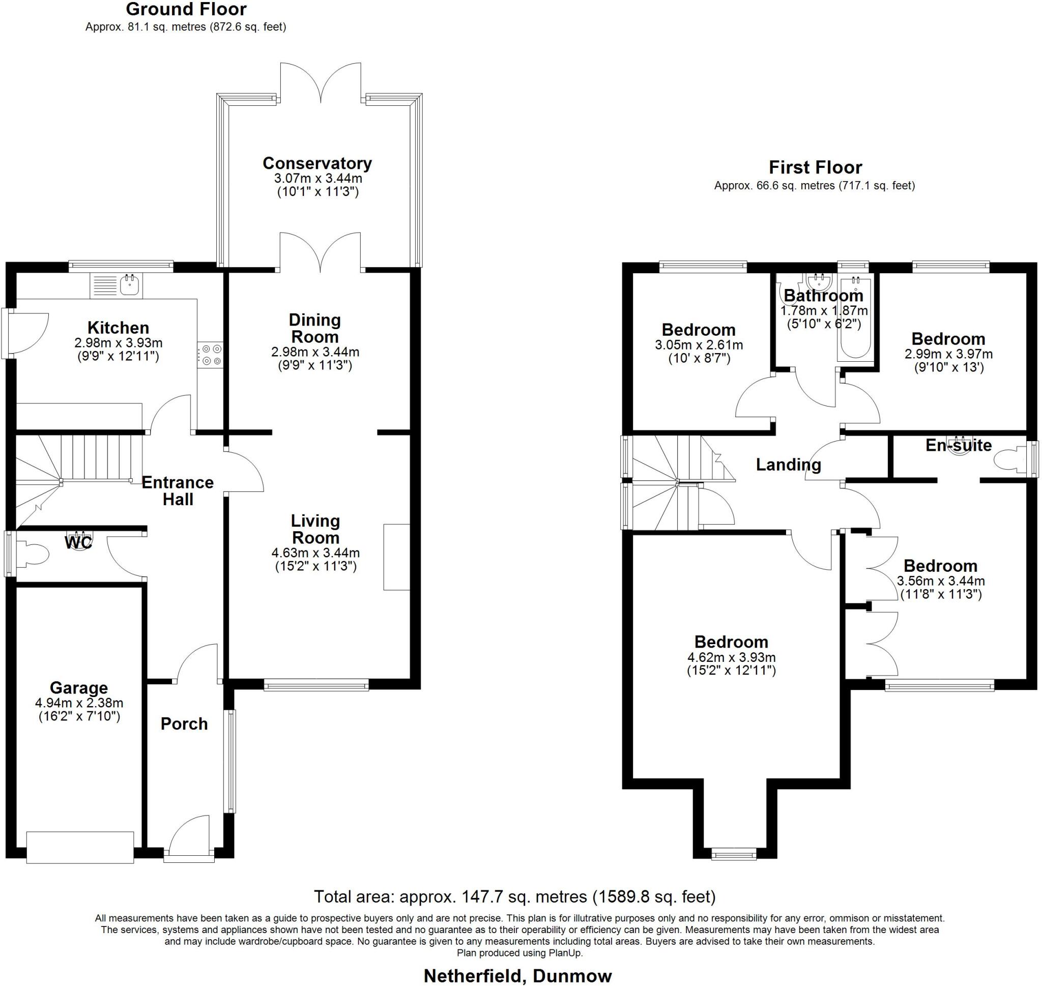 Lindsell, DUNMOW floorplan
