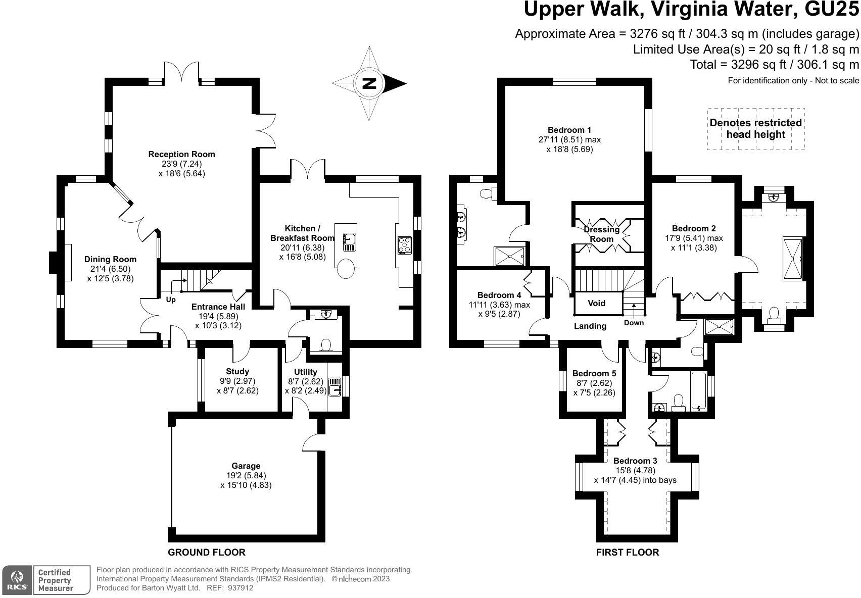 Upper Walk, Virginia Water GU25 4SN floorplan
