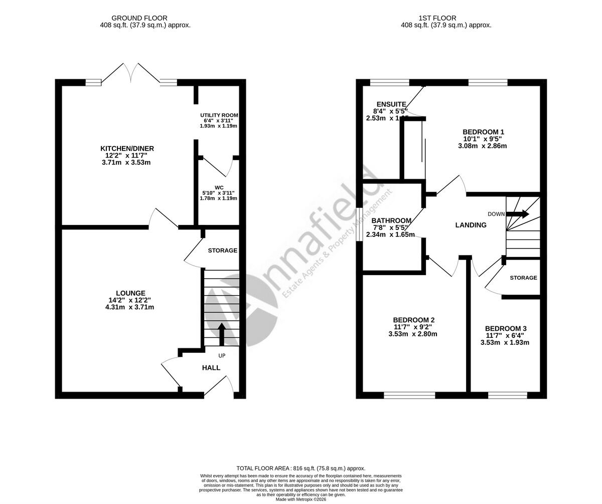 Longhall Road, St. Neots, PE19 floorplan