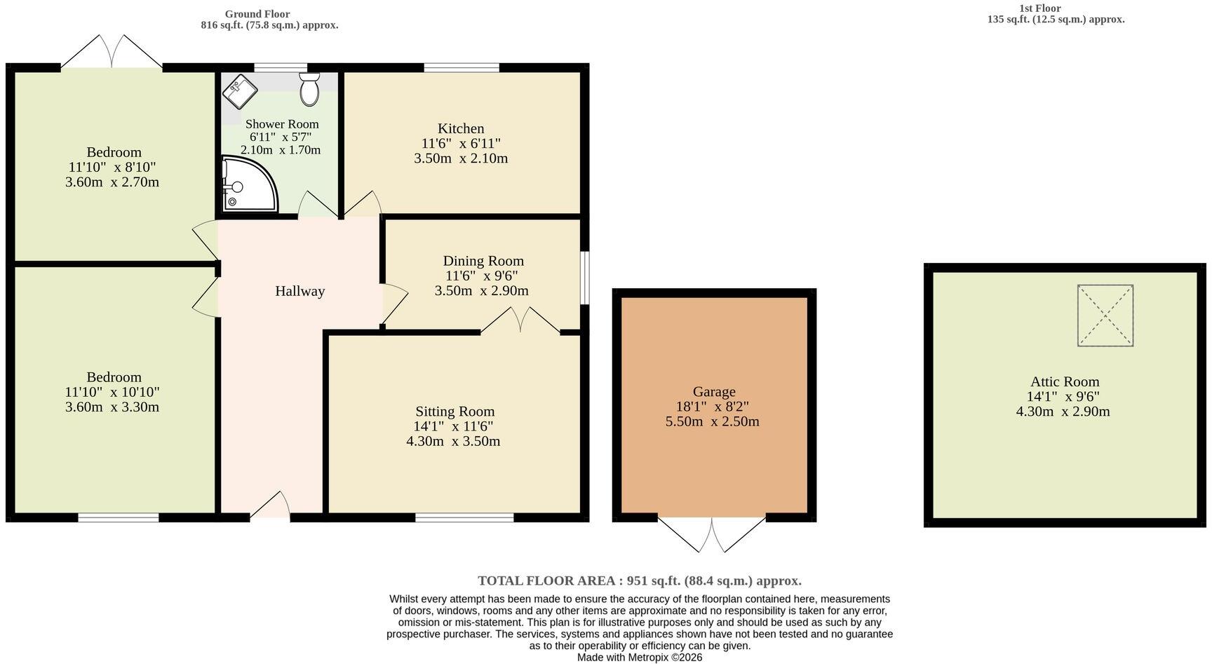 Back Lane, Rollesby floorplan