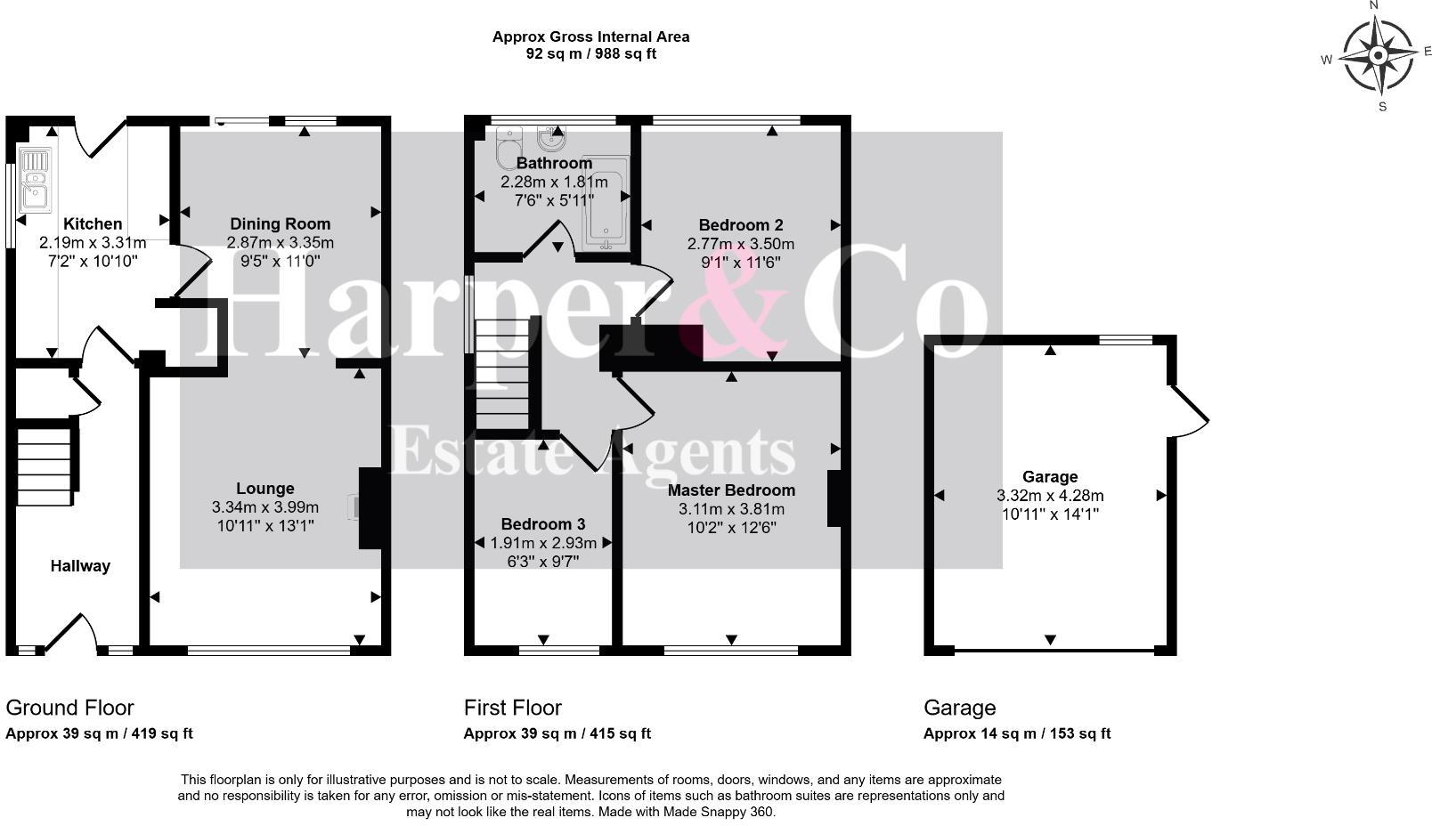 Dunlin Close, Crooksbarn, Norton, TS20 1SJ floorplan