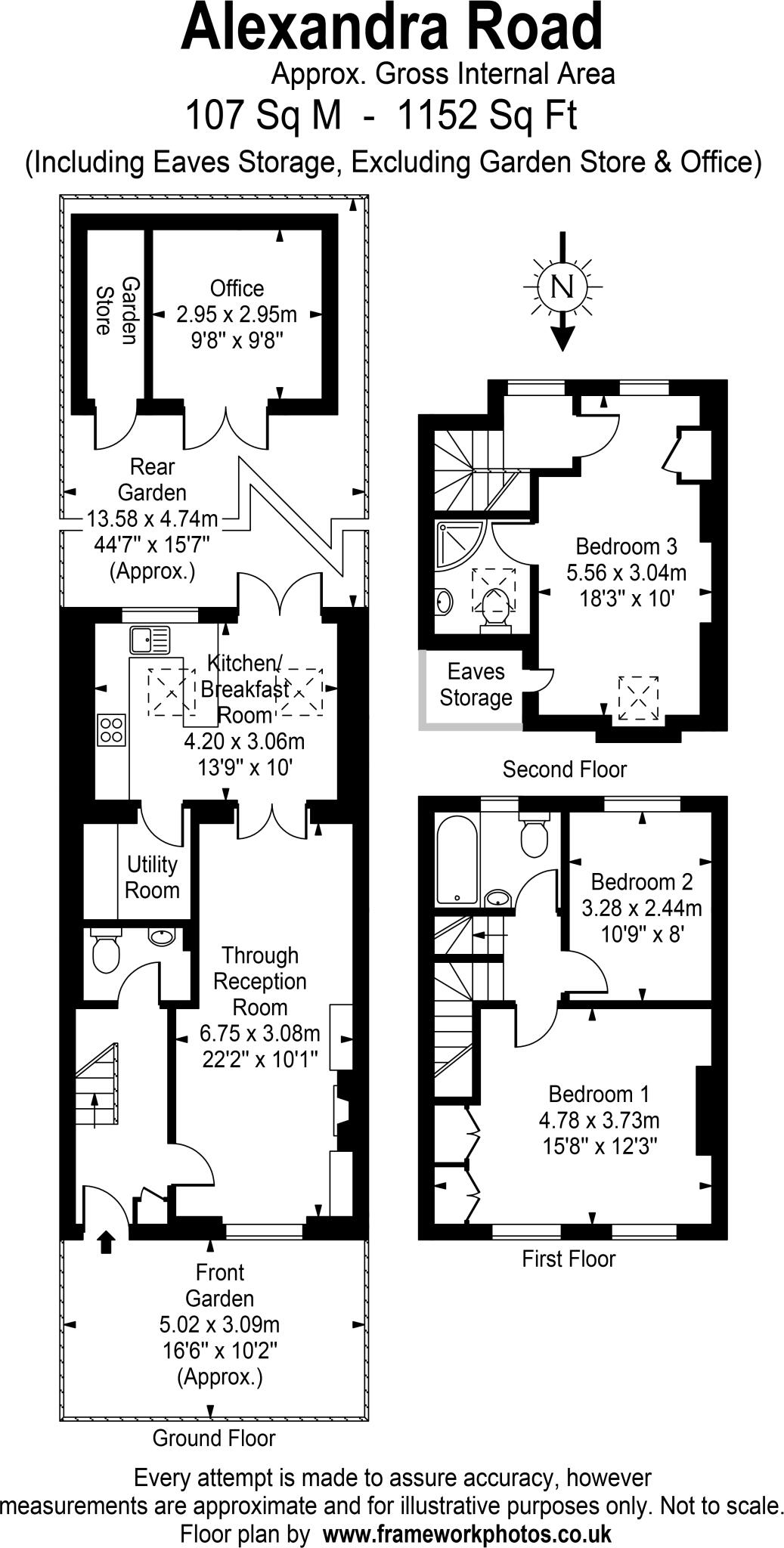 Alexandra Road, Kew, Surrey, TW9 floorplan