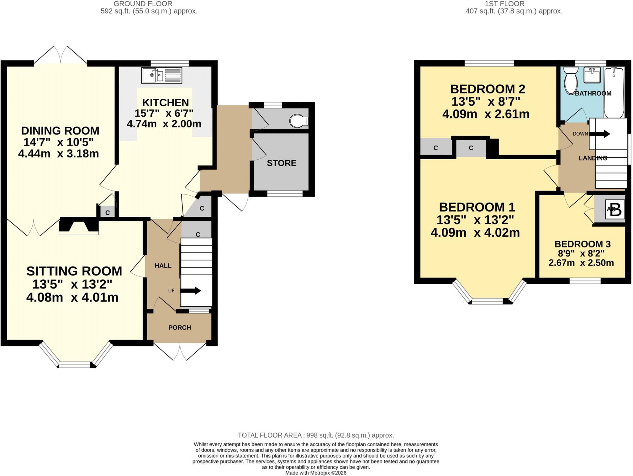 Quarry Close, Alcombe, Minehead, Somerset, TA24 floorplan
