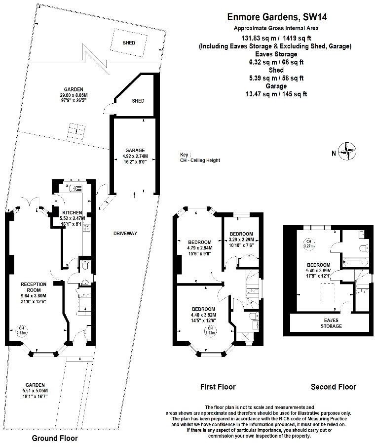 Enmore Gardens, Parkside, SW14 floorplan