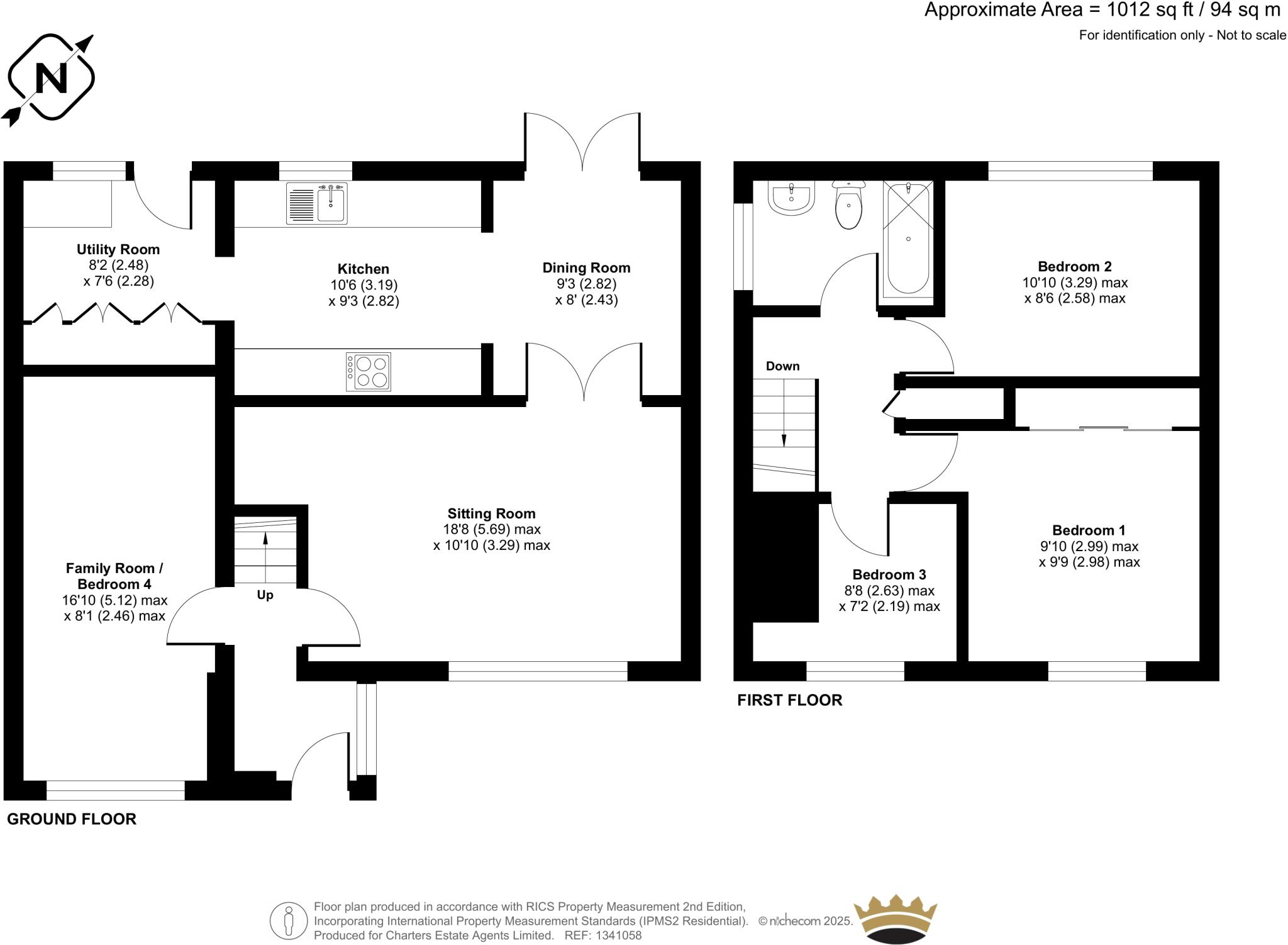 Plover Close, Lordswood, Southampton, Hampshire, SO16 floorplan