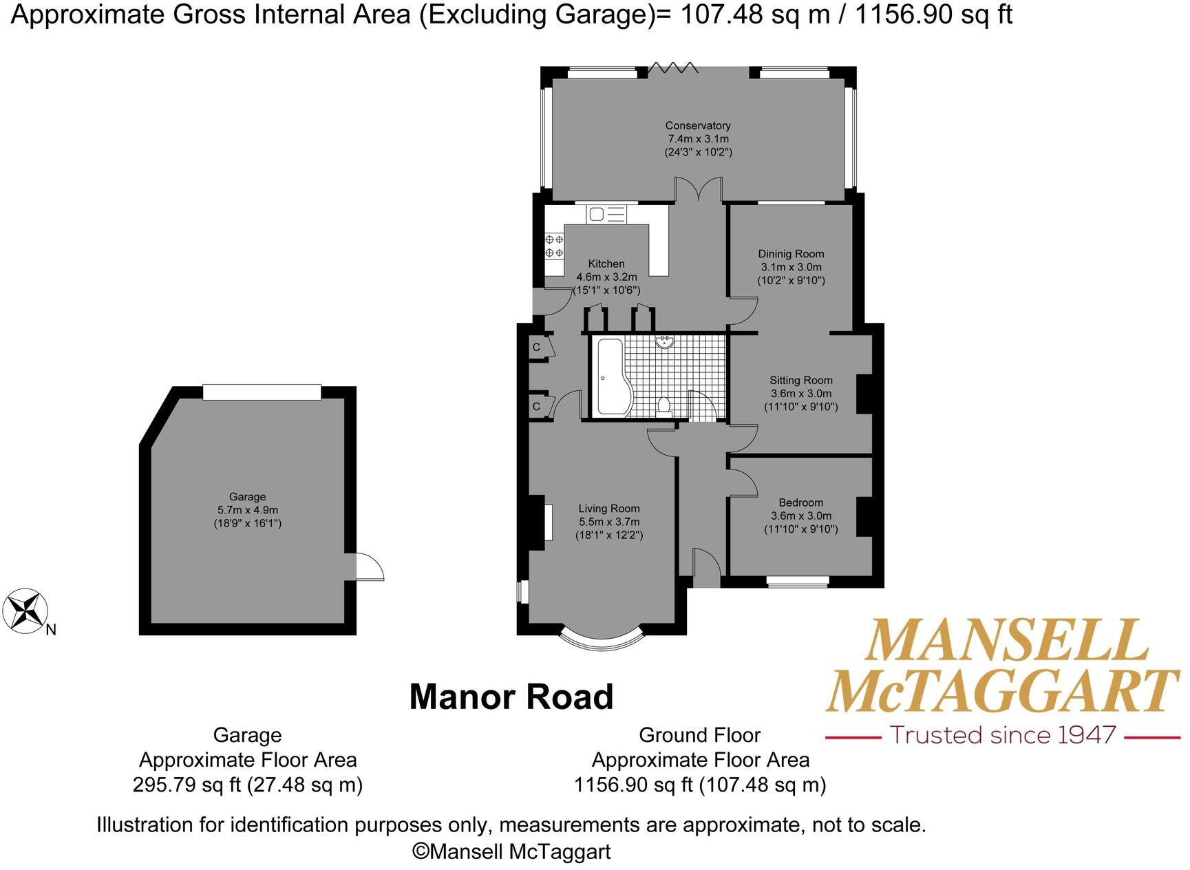 Manor Road, Lancing, BN15 floorplan