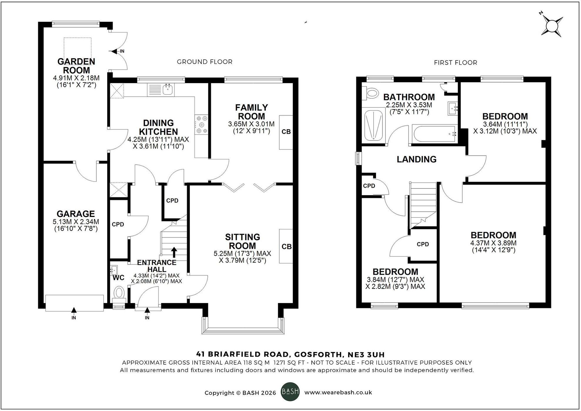 Briarfield Road, Gosforth, NE3 floorplan