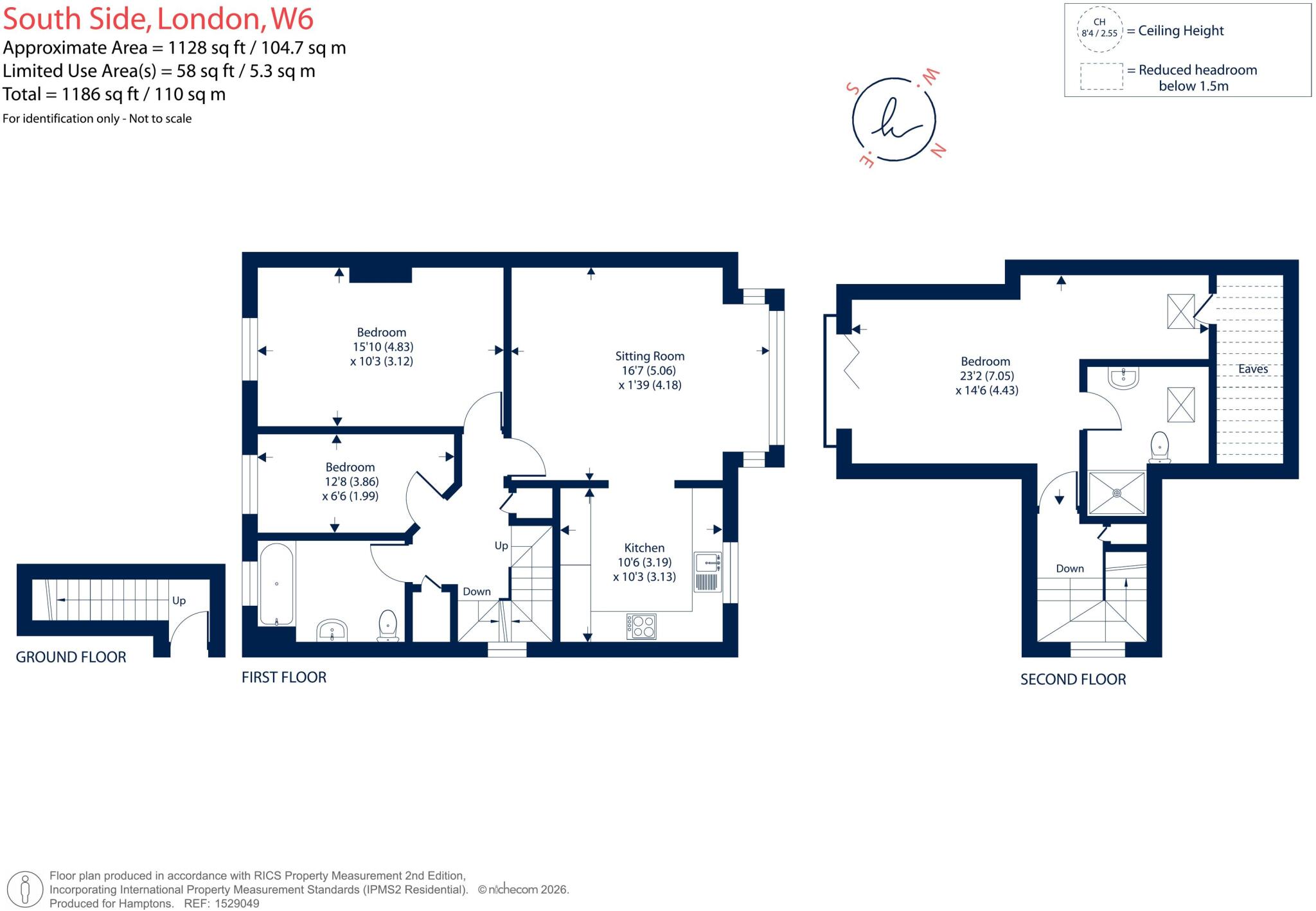 South Side London W6 floorplan