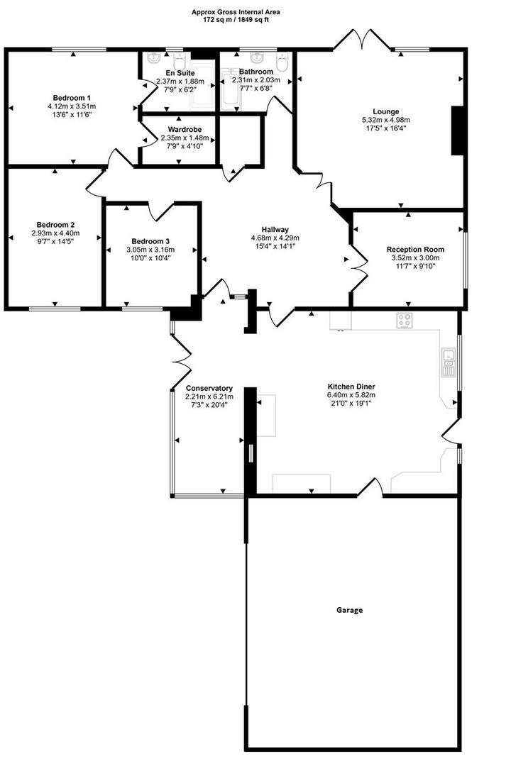 Reginald Close, Hundleton, Pembroke floorplan