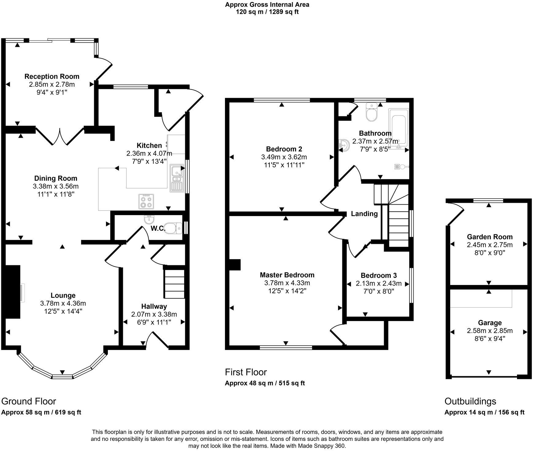 72, Brynteg Avenue, Bridgend, CF31 floorplan