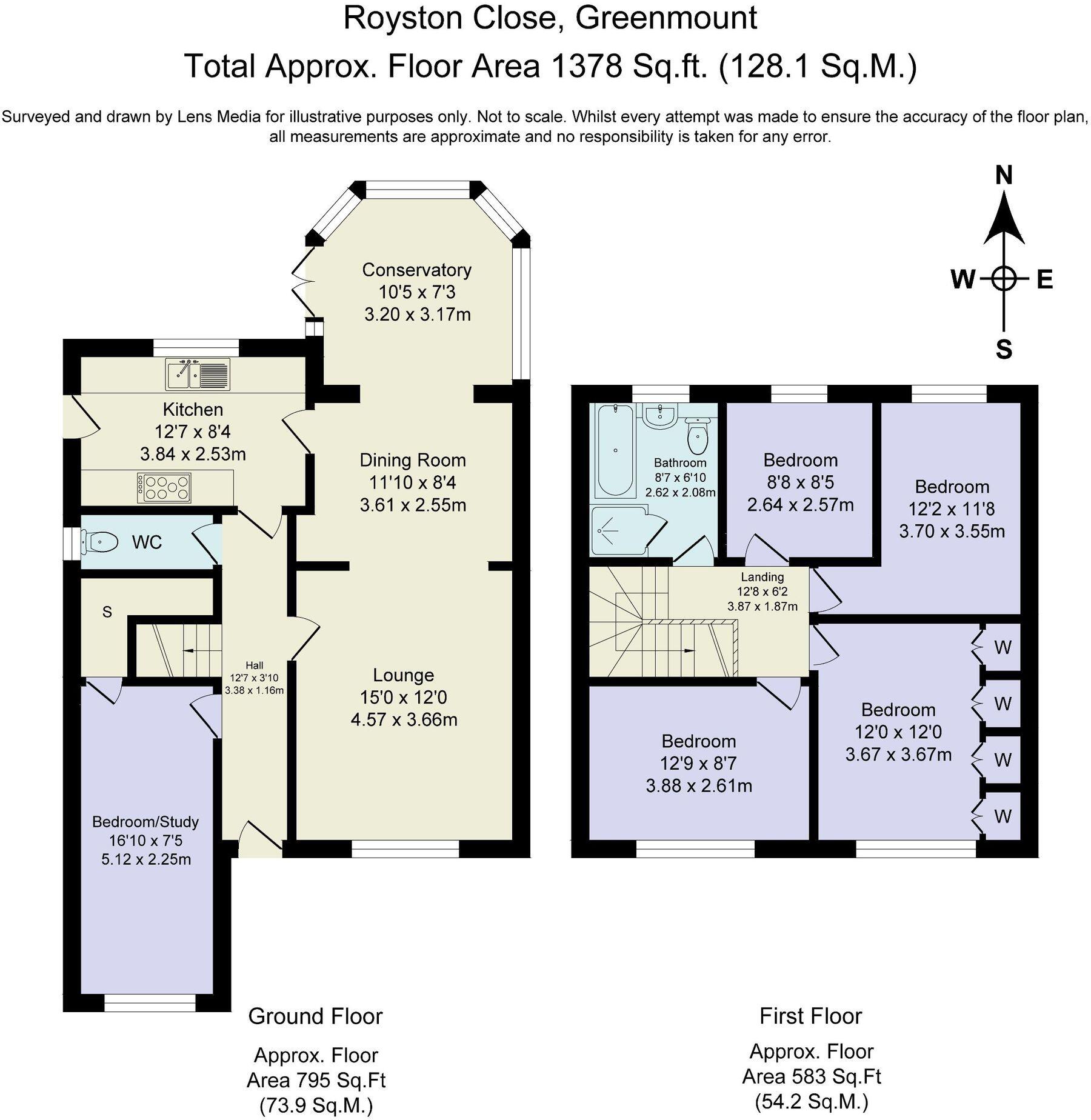 Royston Close, Greenmount, BL8 floorplan