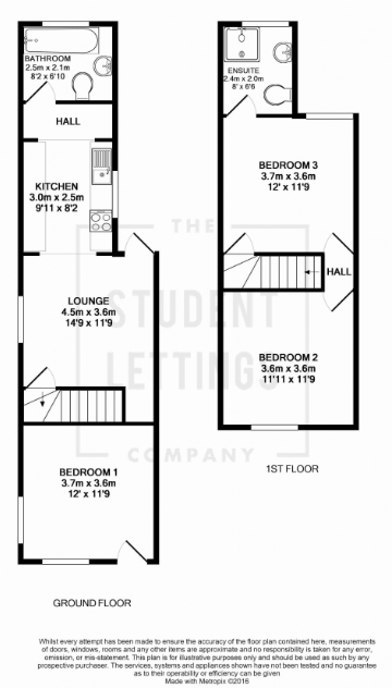 Cumberland Road, Loughborough floorplan