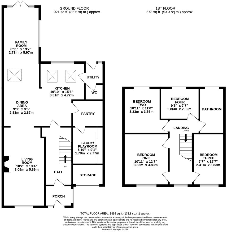 Bagworth Road, Newbold Verdon floorplan