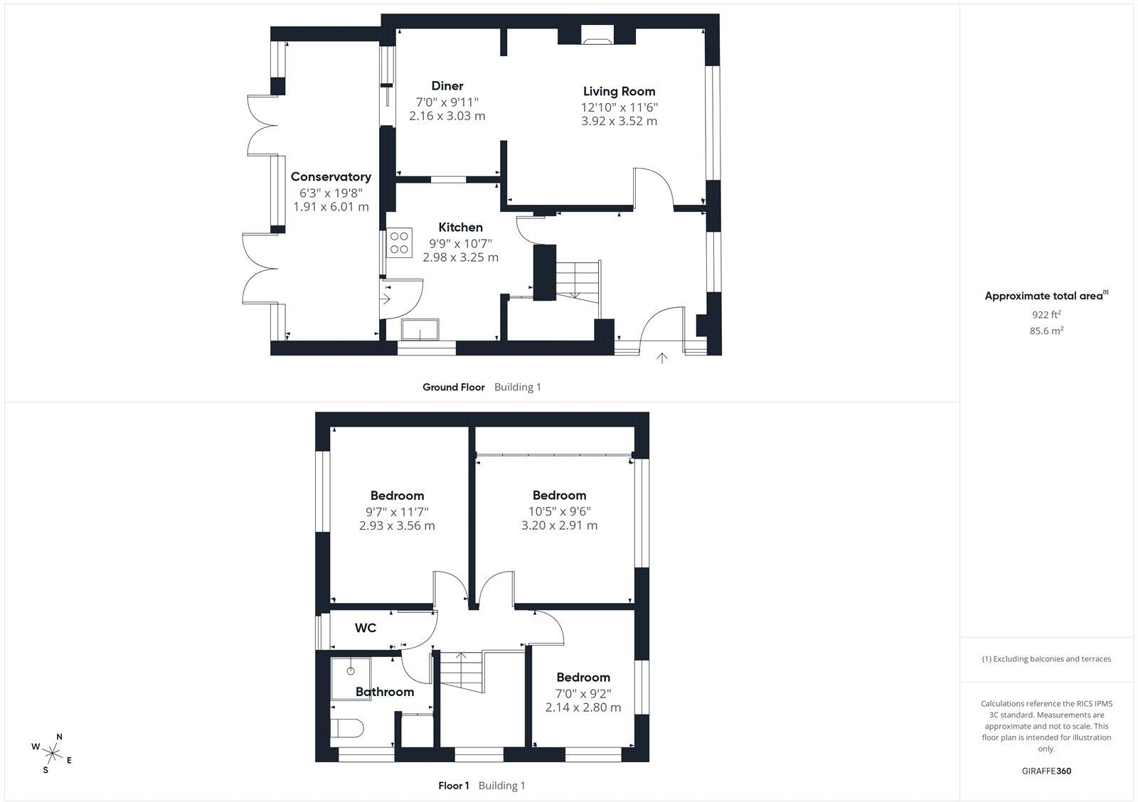 Clive Road, Highcliffe, Dorset, BH23 floorplan