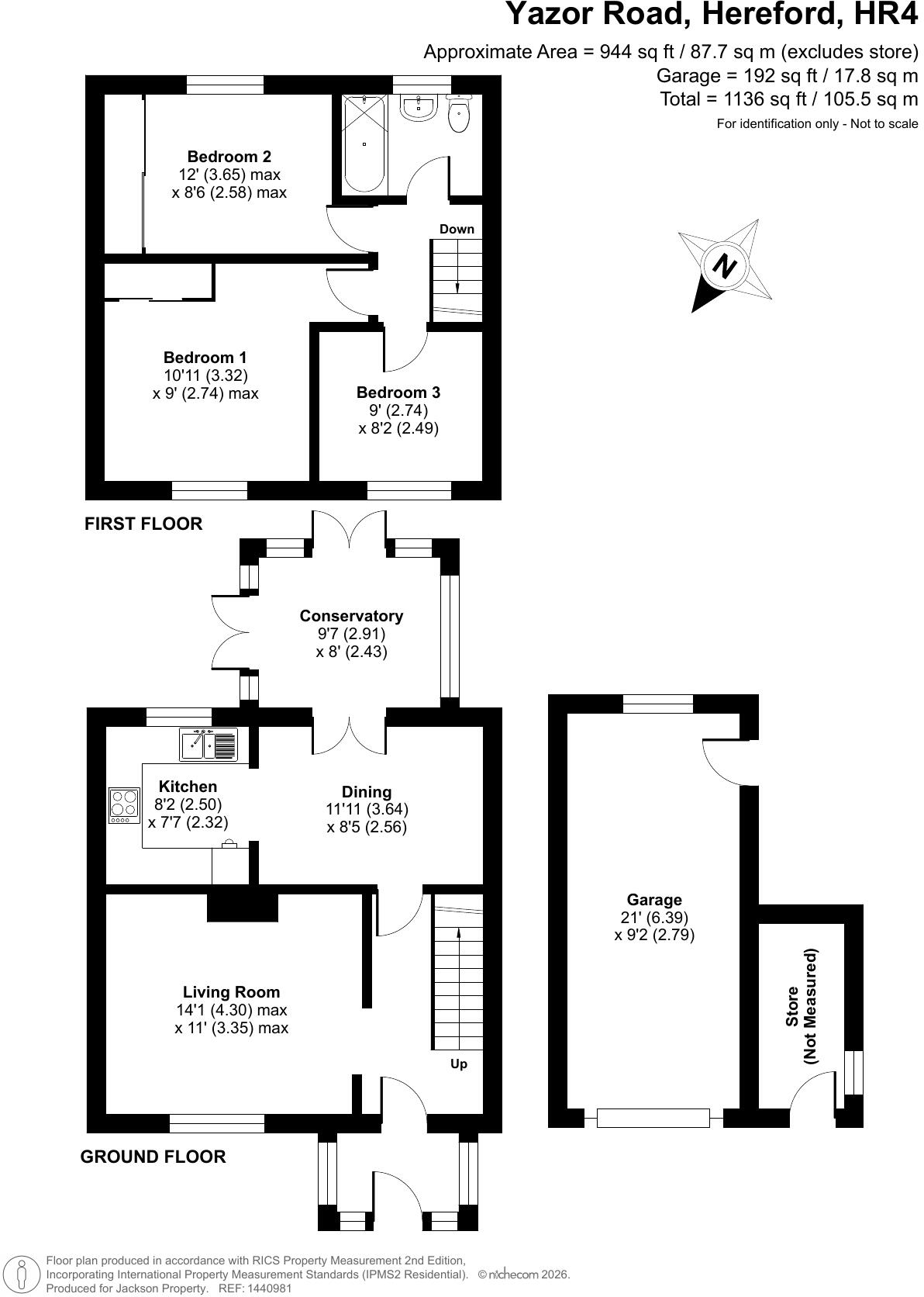 Yazor Road, Hereford floorplan