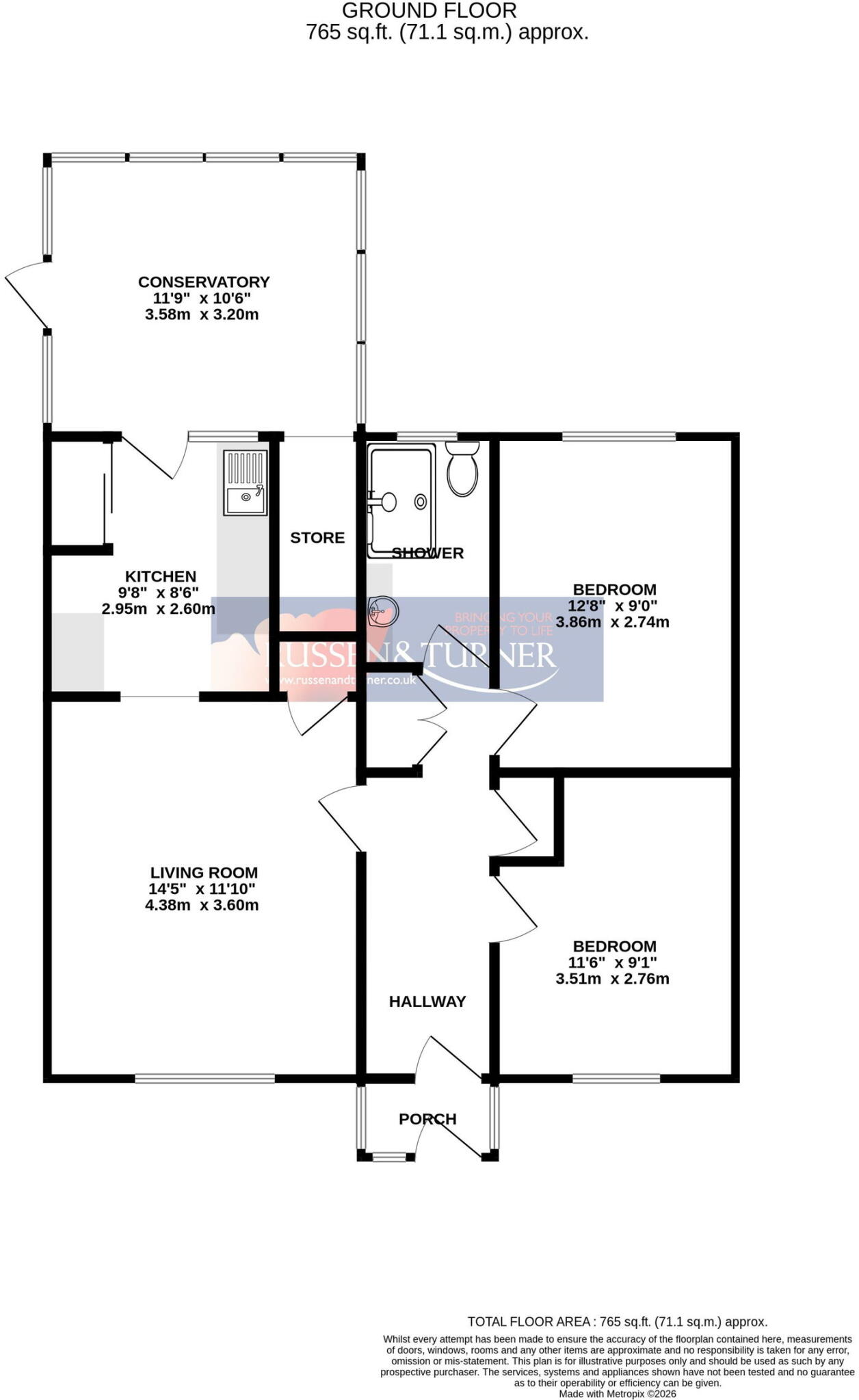 Church Farm Walk, Fincham floorplan