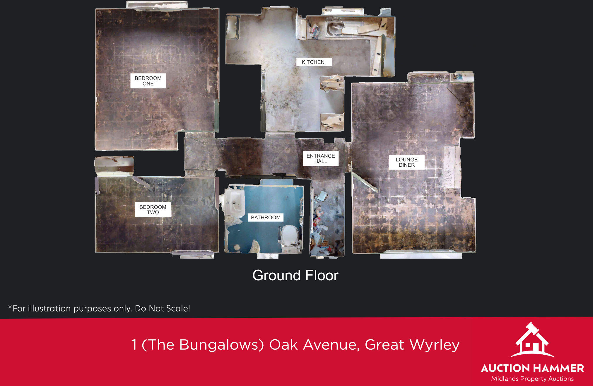 1, The Bungalow, Oak Avenue, Great Wyrley, Walsall, West Midlands WS6 6HW floorplan