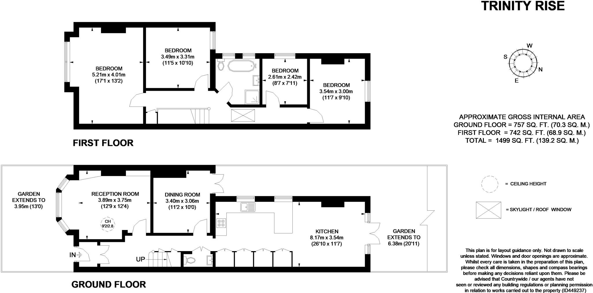 Trinity Rise London SW2 floorplan