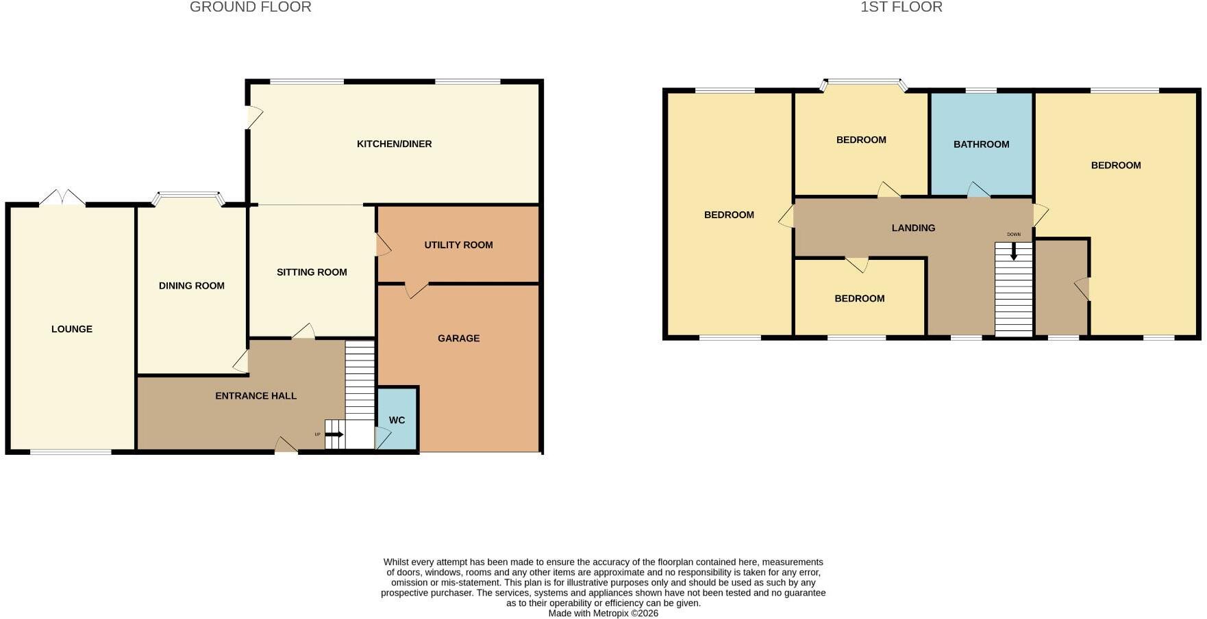 Whitegate Road, Winsford floorplan