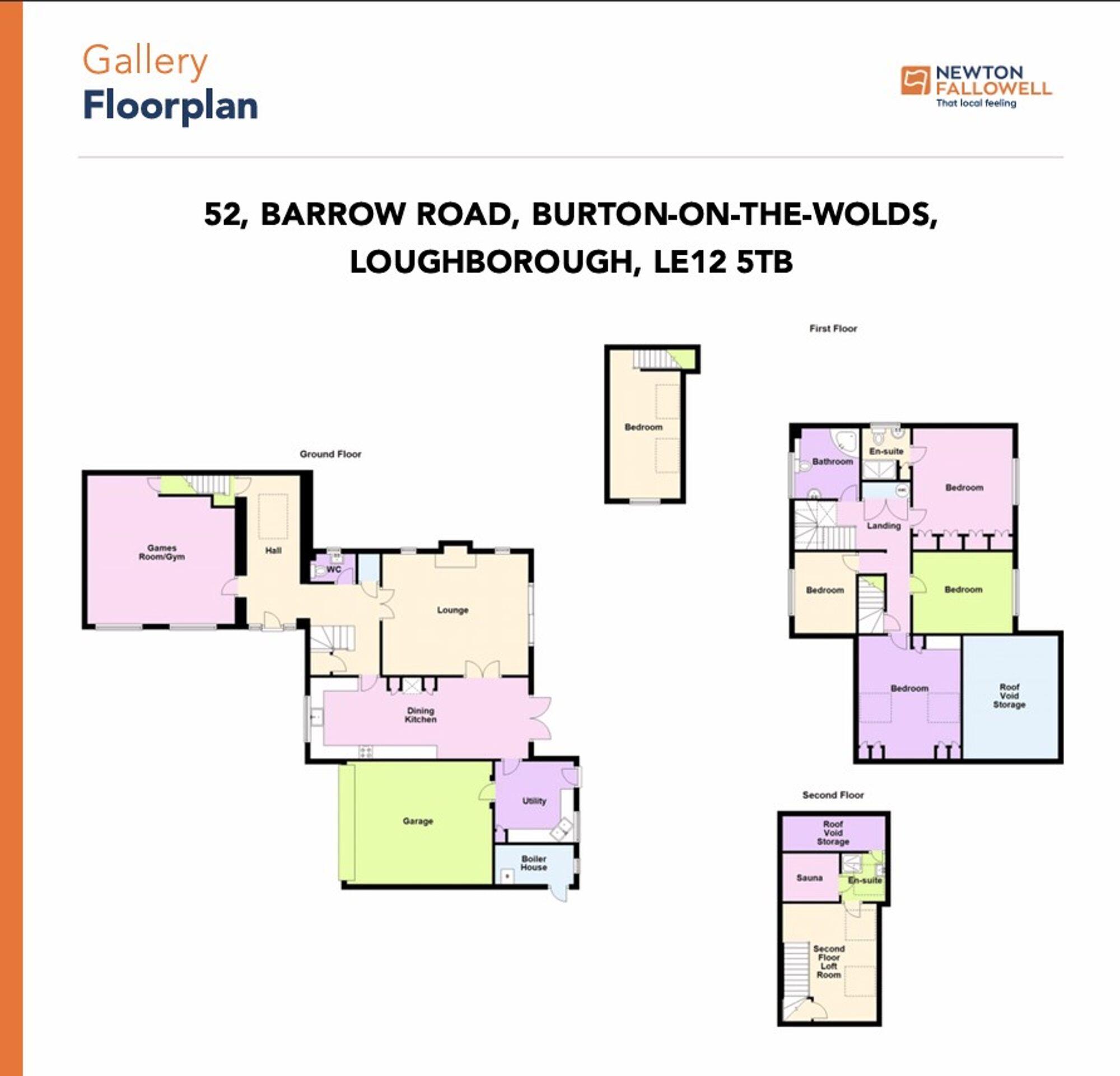 52, Barrow Road, Burton-On-The-Wolds, LE12 floorplan
