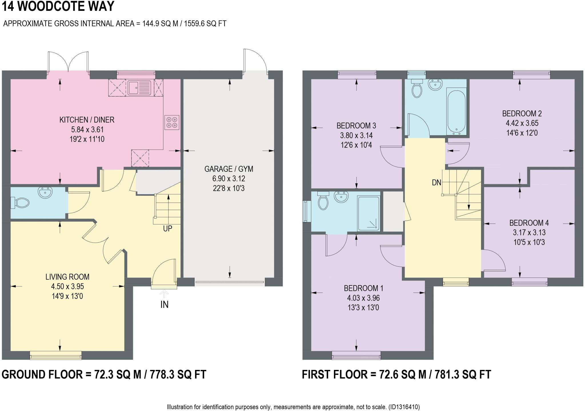 Woodcote Way, Walton, Chesterfield floorplan