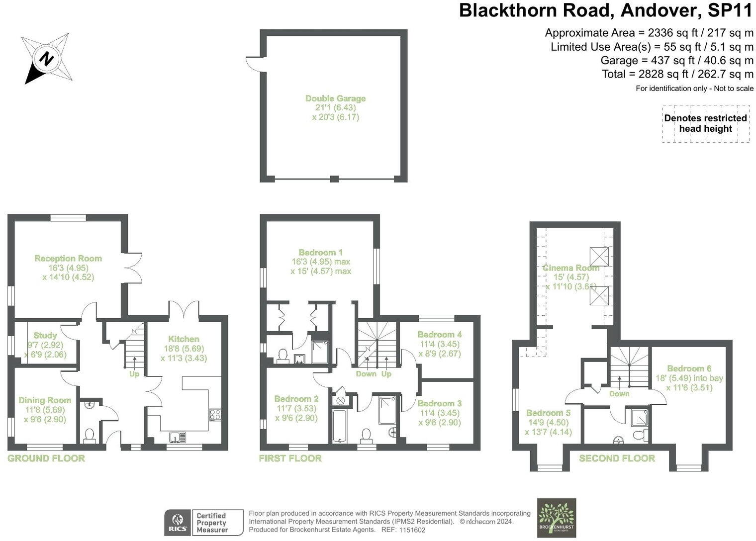 Blackthorn Close, Andover, Hampshire, SP11 floorplan