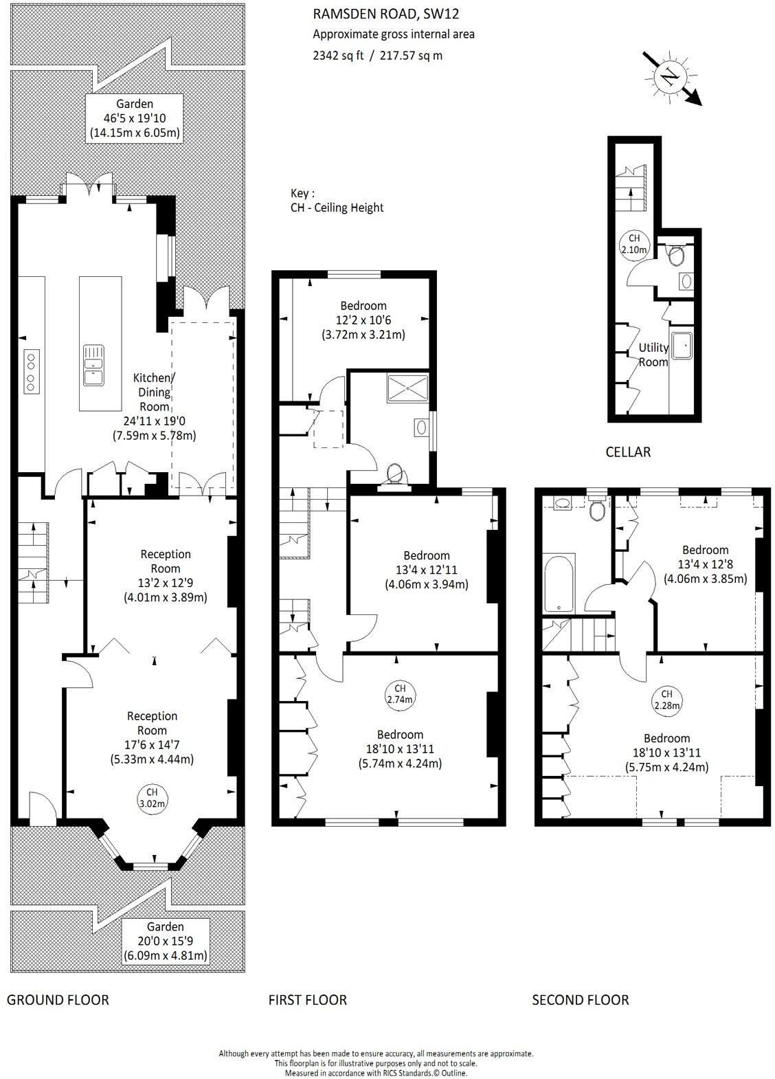Ramsden Road, London, SW12 floorplan