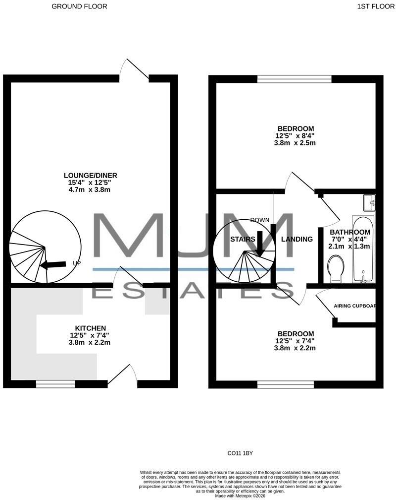 Gasfield, Mistley floorplan