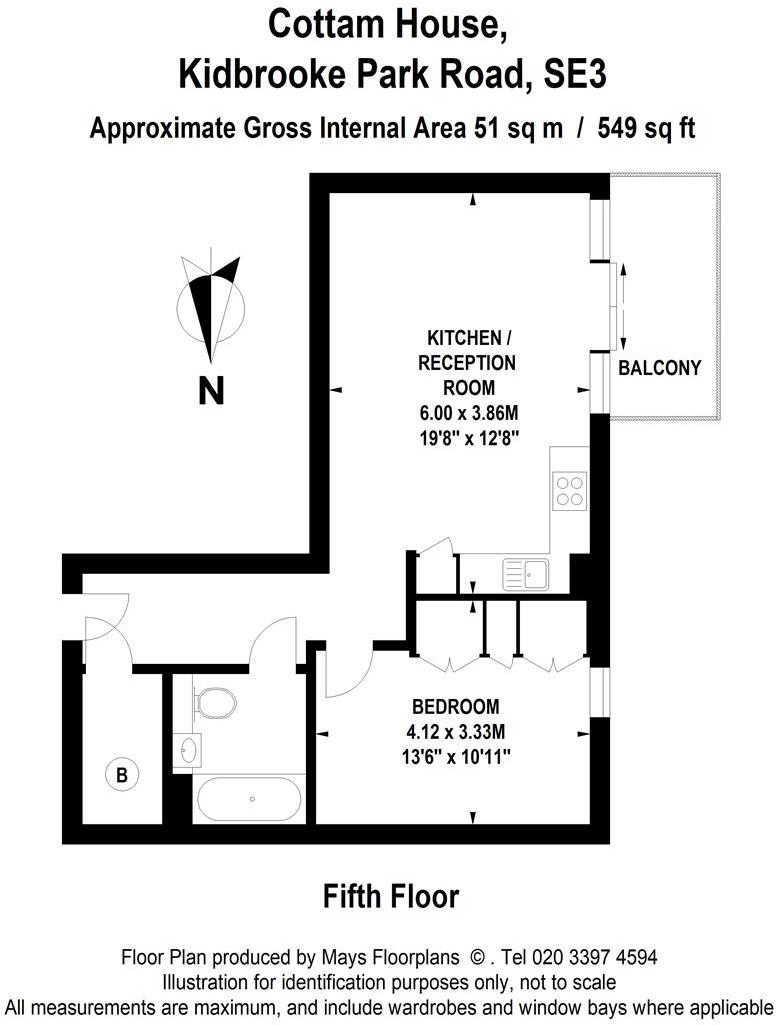Cottam House, London floorplan